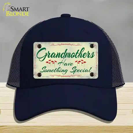 Grandmothers Something Special Novelty License Plate Hat Mesh / Navy