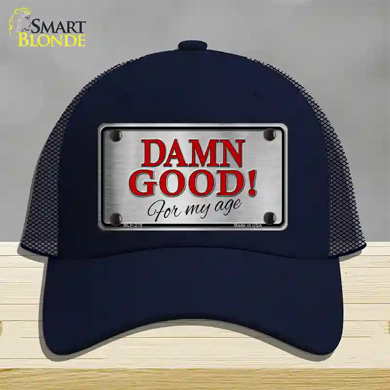 Damn Good Novelty License Plate Hat Mesh / Navy