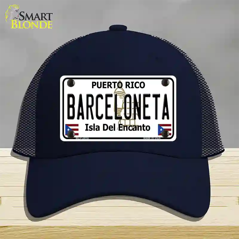 Barceloneta Novelty License Plate Hat Mesh / Navy