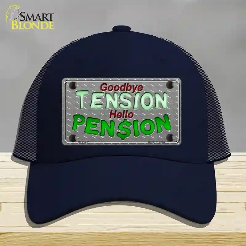 Tension Pension Novelty License Plate Hat Mesh / Navy