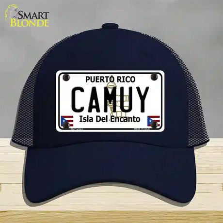 Camuy Novelty License Plate Hat Mesh / Navy