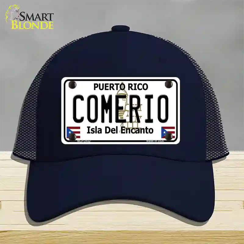 Comerio Novelty License Plate Hat Mesh / Navy