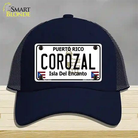 Corozal Novelty License Plate Hat Mesh / Navy