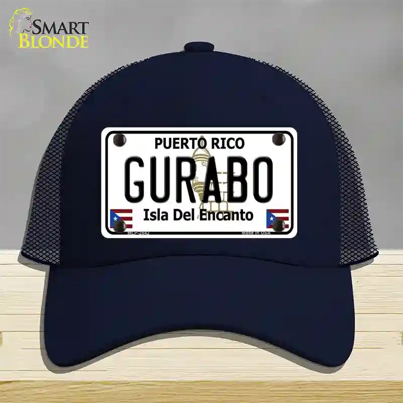 Gurabo Puerto Rico Novelty License Plate Hat Mesh / Navy