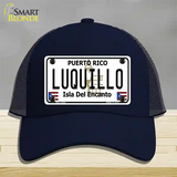 Luquillo Puerto Rico Novelt Novelty License Plate Hat Mesh / Navy