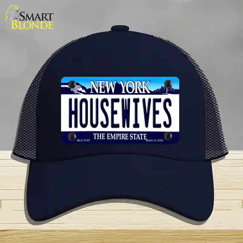 Housewives New York Novelty License Plate Hat Mesh / Navy