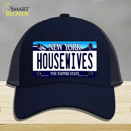 Housewives New York Novelty License Plate Hat Mesh / Navy