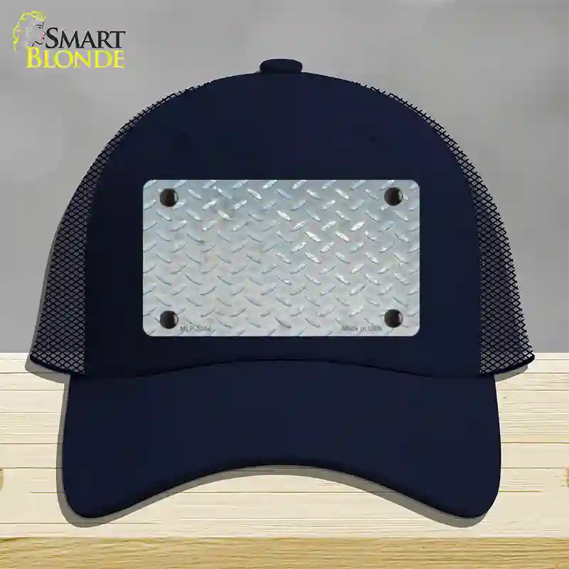 Silver Toolbox Diamond Novelty License Plate Hat Mesh / Navy