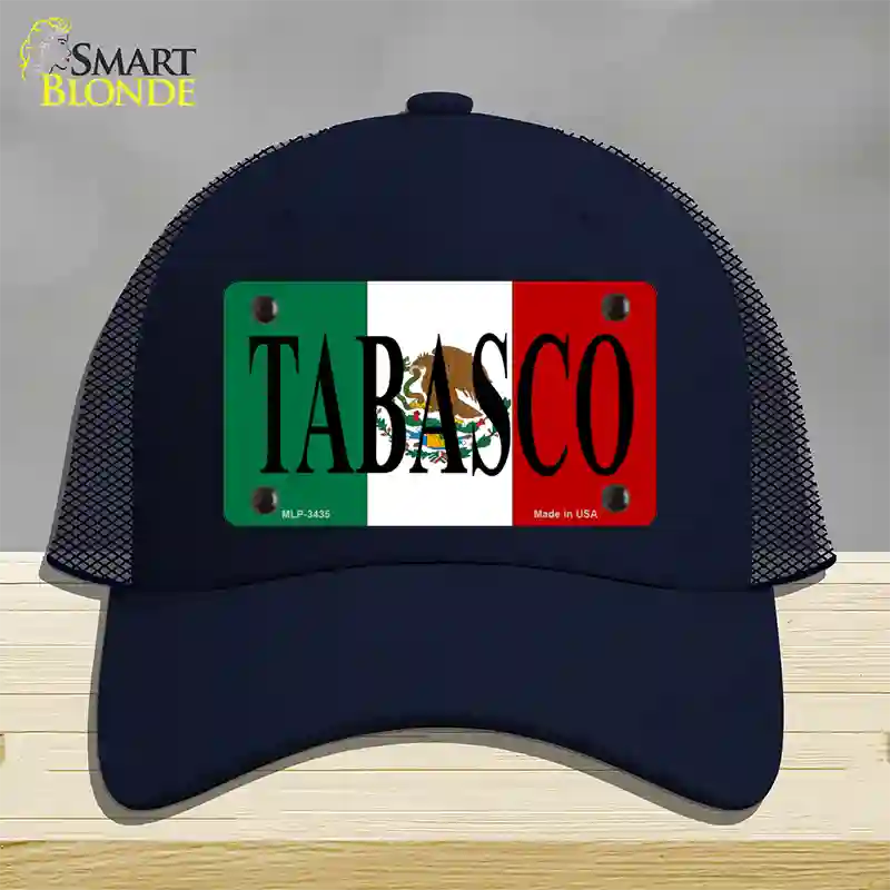 Tabasco Novelty License Plate Hat Mesh / Navy