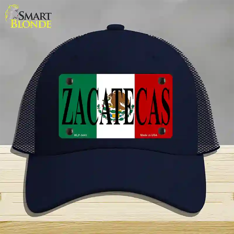 Zacatecas Novelty License Plate Hat Mesh / Navy