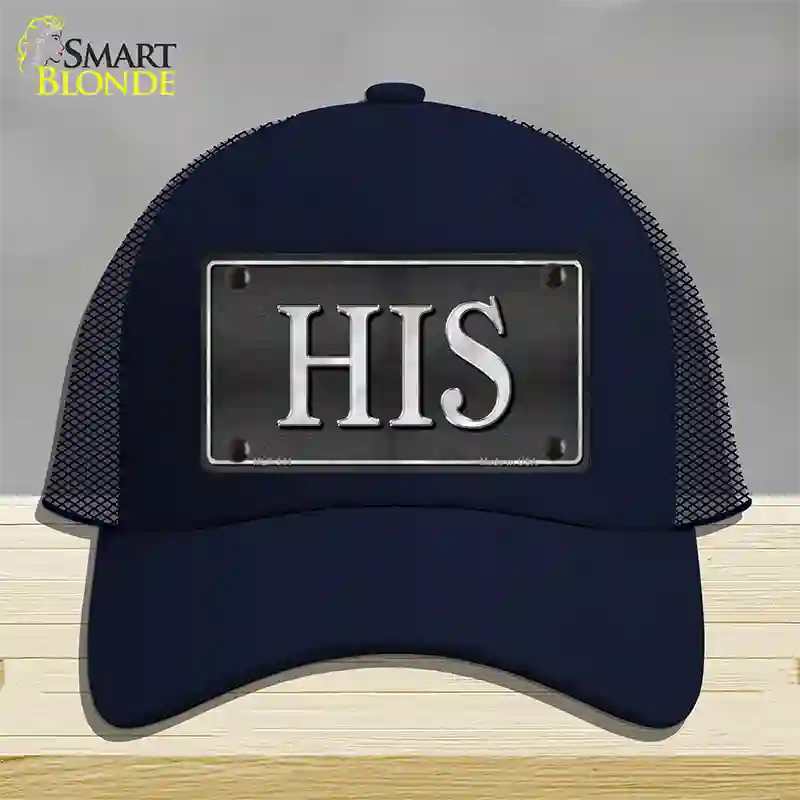 HIS Novelty License Plate Hat Mesh / Navy