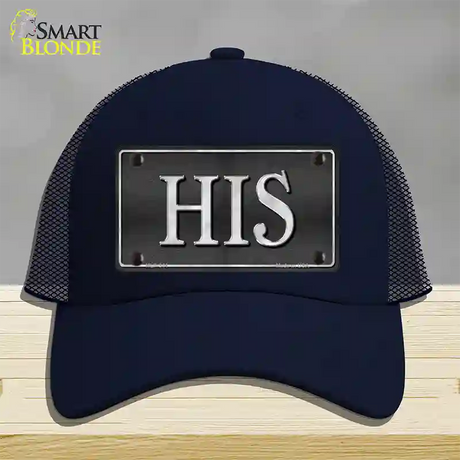 HIS Novelty License Plate Hat Mesh / Navy