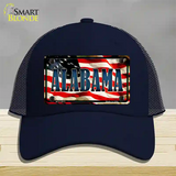 Alabama USA Novelty License Plate Hat Mesh / Navy