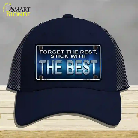 Forget The Rest Novelty License Plate Hat Mesh / Navy