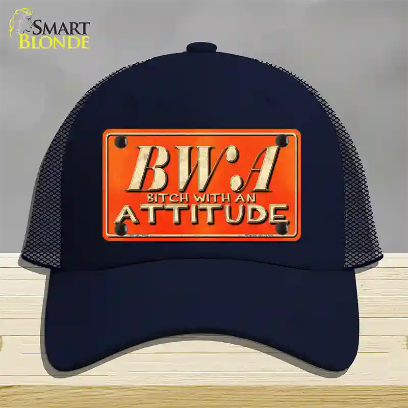 B.W.A. Novelty License Plate Hat Mesh / Navy