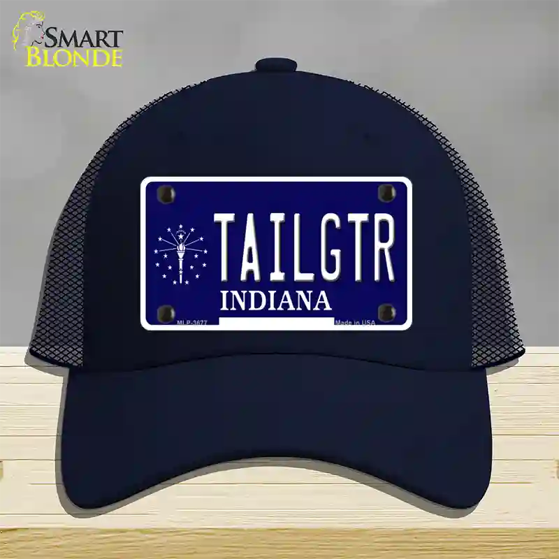 Tailgtr Indiana Novelty License Plate Hat Mesh / Navy