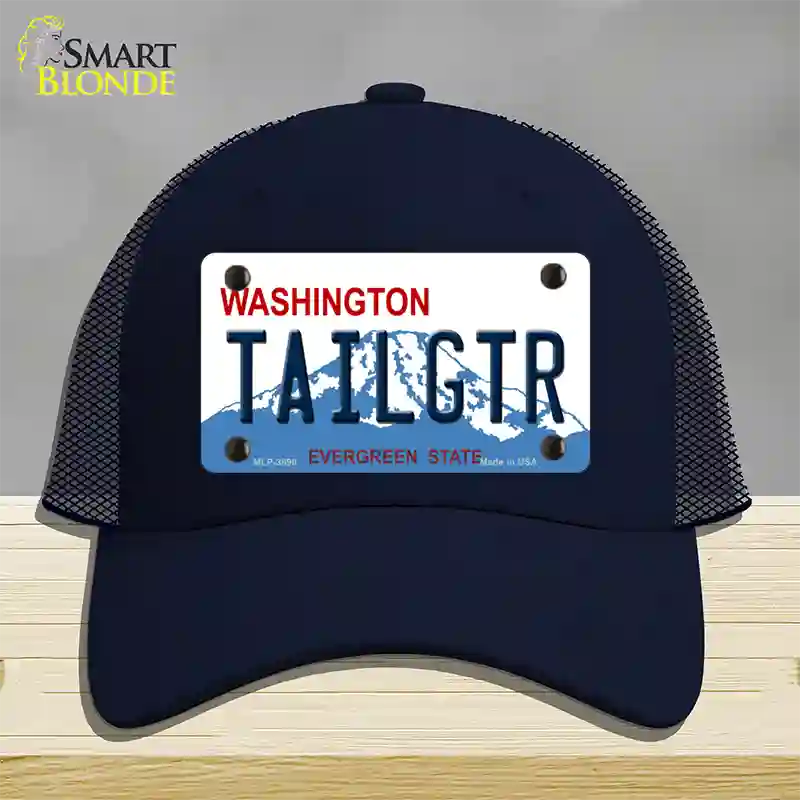 Tailgtr Washington Novelty License Plate Hat Mesh / Navy