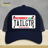 Tailgtr Wisconsin Novelty License Plate Hat Mesh / Navy