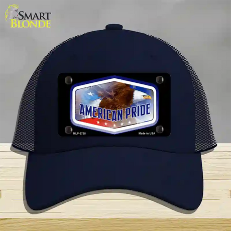 American Pride Novelty License Plate Hat Mesh / Navy