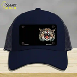 Wildcat Offset Novelty License Plate Hat Mesh / Navy