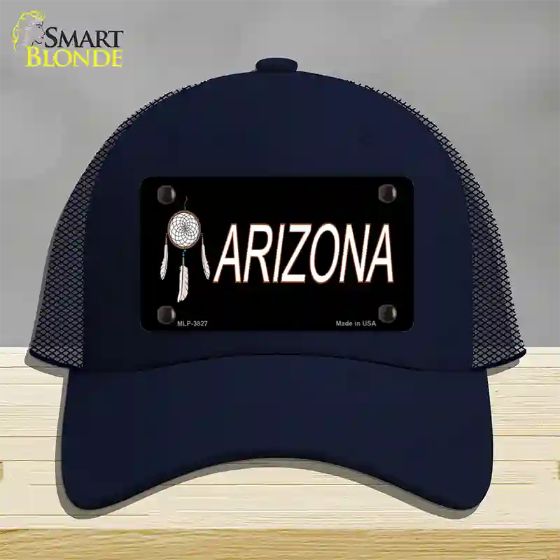 Dreamweaver Offset Arizona Novelty License Plate Hat Mesh / Navy