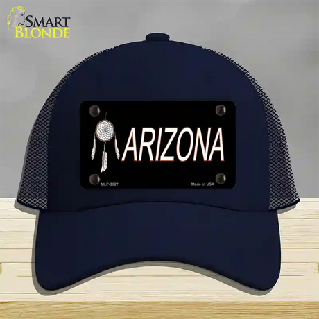 Dreamweaver Offset Arizona Novelty License Plate Hat Mesh / Navy