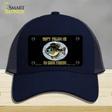 Dont Follow Me Novelty License Plate Hat Mesh / Navy