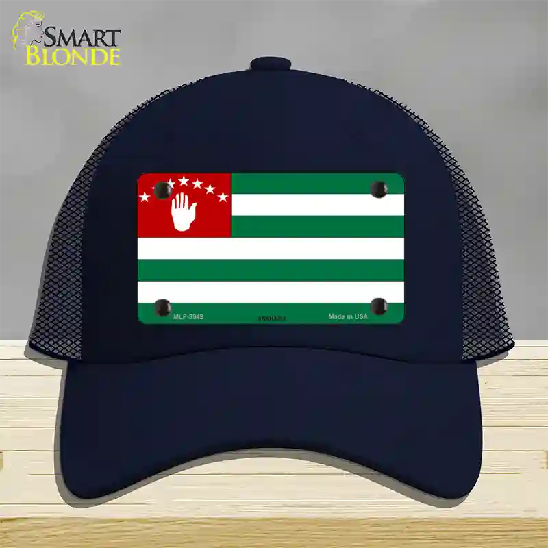 Abkhazia Flag Novelty License Plate Hat Mesh / Navy