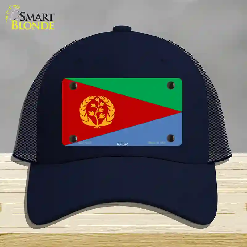 Eritrea Flag Novelty License Plate Hat Mesh / Navy