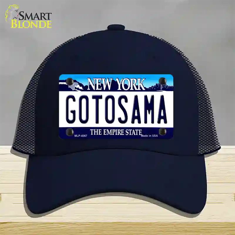 Gotosama New York Novelty License Plate Hat Mesh / Navy