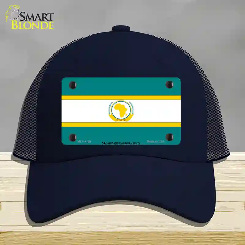 Organization African Unity Flag Novelty License Plate Hat Mesh / Navy