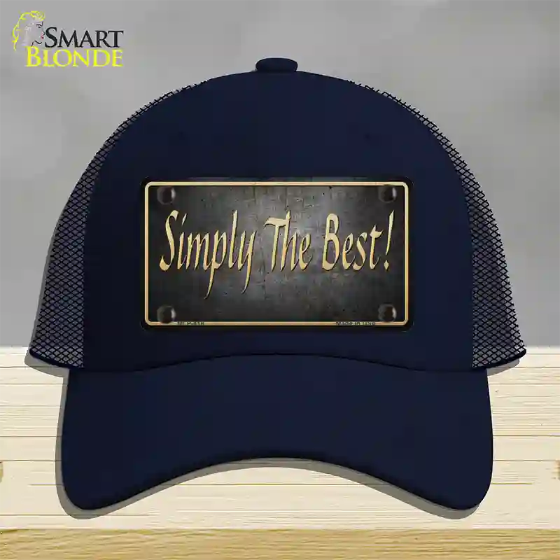 Simply The Best License Novelty License Plate Hat Mesh / Navy