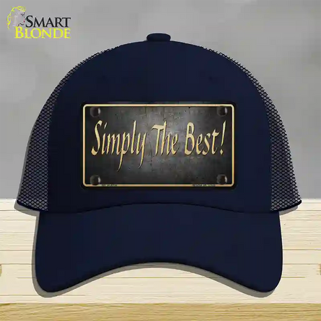 Simply The Best License Novelty License Plate Hat Mesh / Navy