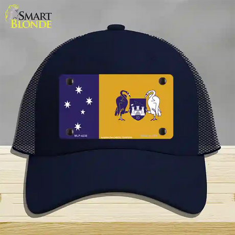 Australia Capital Territory Novelty License Plate Hat Mesh / Navy