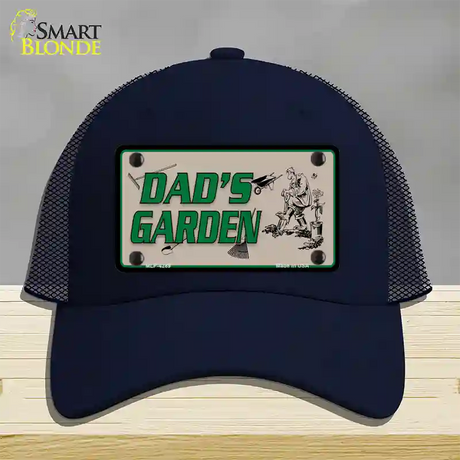 Dads Garden Novelty License Plate Hat Mesh / Navy