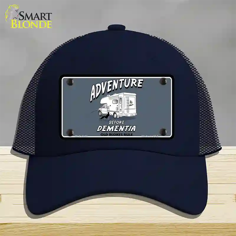 Adventure Before Dementia Novelty License Plate Hat Mesh / Navy