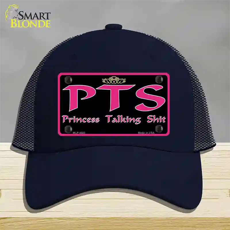 P.T.S. Novelty License Plate Hat Mesh / Navy