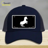 Horse Novelty License Plate Hat Mesh / Navy