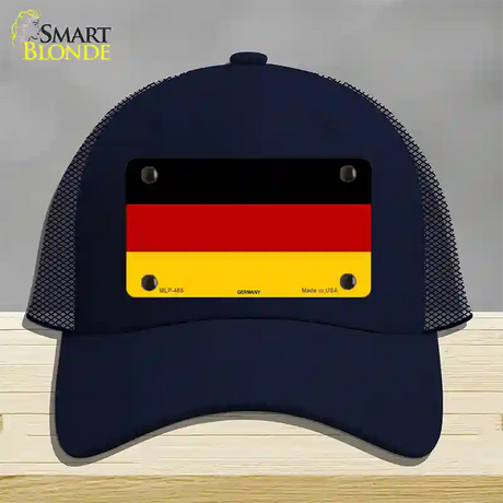 Germany Flag Novelty License Plate Hat Mesh / Navy