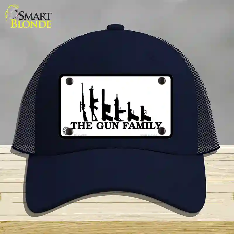 The Gun Family Novelty License Plate Hat Mesh / Navy