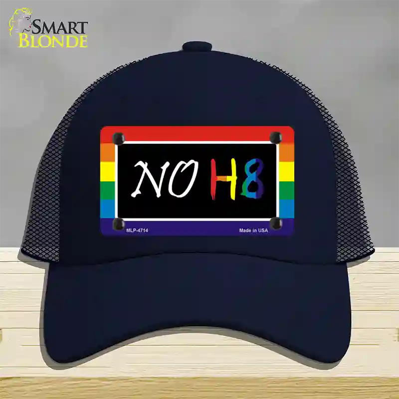 NO H8 Novelty License Plate Hat Mesh / Navy