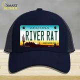 River Rat Arizona Novelty License Plate Hat Mesh / Navy