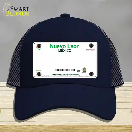 Nuevo Leon Mexico Blank Novelty License Plate Hat Mesh / Navy