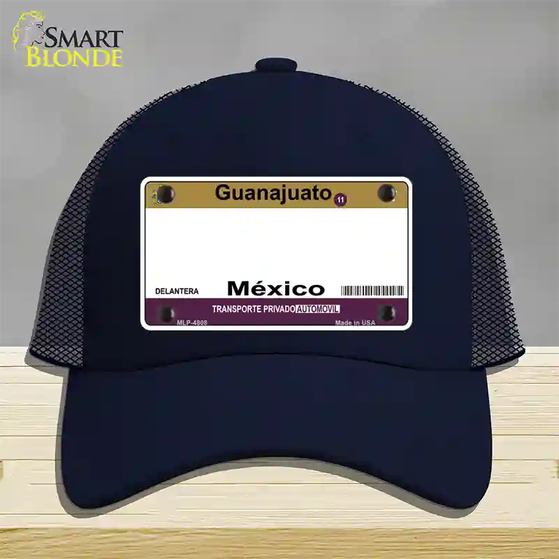 Guanajuato Mexico Blank Novelty License Plate Hat Mesh / Navy