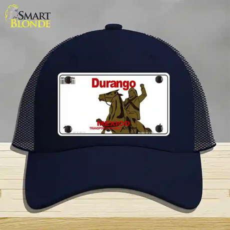 Durango Mexico Novelty License Plate Hat Mesh / Navy