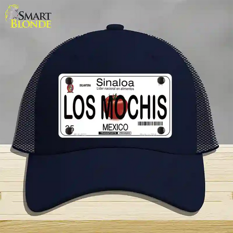 Los Mochis Mexico Novelty License Plate Hat Mesh / Navy