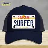 Surfer California Novelty License Plate Hat Mesh / Navy