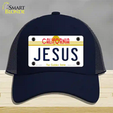 Jesus California Novelty License Plate Hat Mesh / Navy