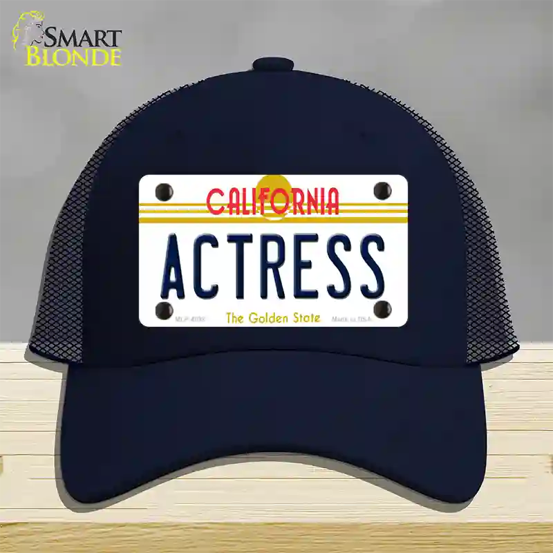 Actress California Novelty License Plate Hat Mesh / Navy