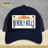 Beverly Hills California Novelty License Plate Hat Mesh / Navy